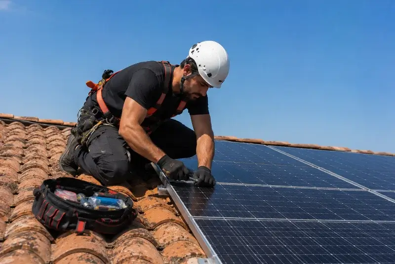Maintenance et monitoring de panneaux solaires à Parigné